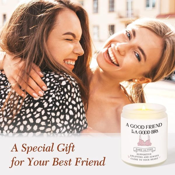 Best Friend Gifts For Women - Soy Wax Lavender Candle, Bff Gift - Image 2