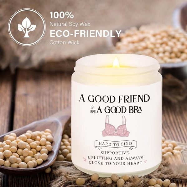 Best Friend Gifts For Women - Soy Wax Lavender Candle, Bff Gift - Image 4