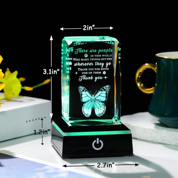 Movdyka 3d Crystal Thank You Gift With Led Base - Inspire & Appreciate - Image 2