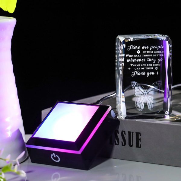 Movdyka 3d Crystal Thank You Gift With Led Base - Inspire & Appreciate - Image 5