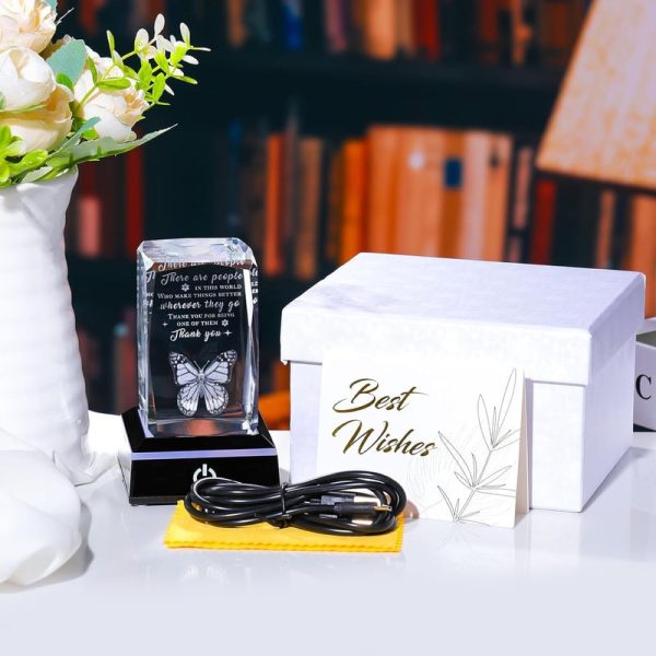 Movdyka 3d Crystal Thank You Gift With Led Base - Inspire & Appreciate - Image 6