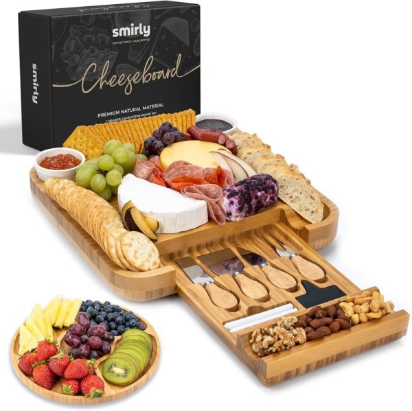 Best Bamboo Charcuterie Board Set For Housewarming & Gifts