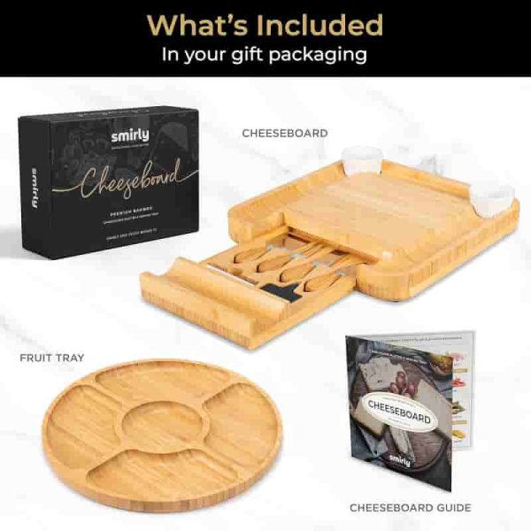 Best Bamboo Charcuterie Board Set For Housewarming & Gifts - Image 3