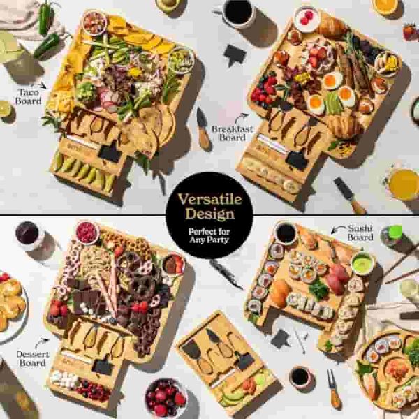 Best Bamboo Charcuterie Board Set For Housewarming & Gifts - Image 6