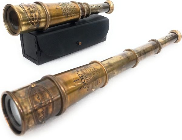 Best Vintage Brass Spyglass Telescope Gift, 16" With Engraving - Image 3