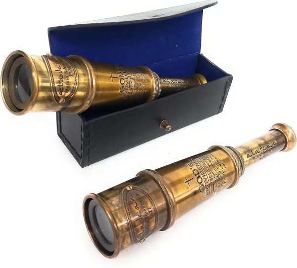 Best Vintage Brass Spyglass Telescope Gift, 16" With Engraving - Image 6