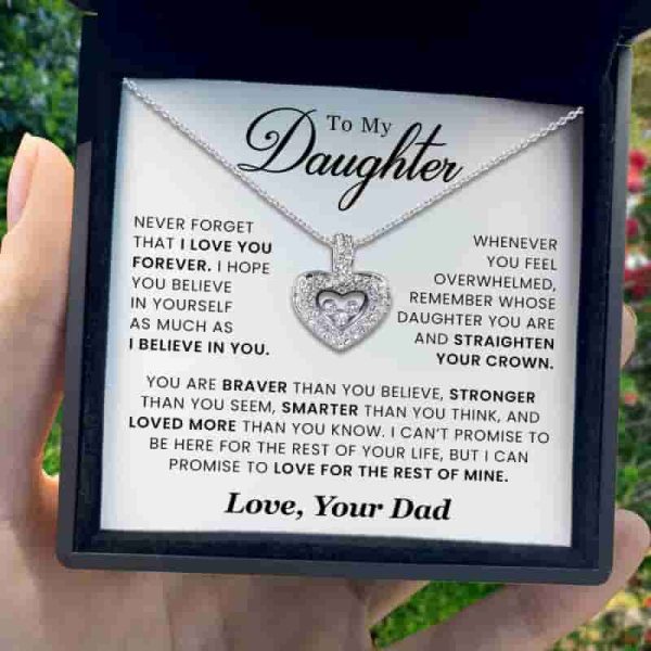 Best Tryndi Daughter Necklace From Dad - Heartfelt Gift - Image 2