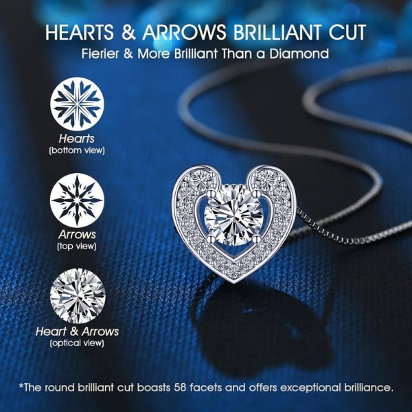 Best Heart-shaped Moissanite Necklace For Daughters - Image 5