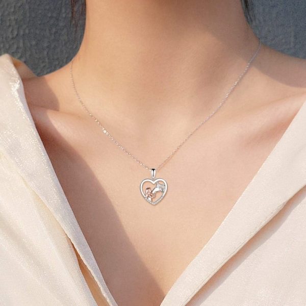 Elegant Sterling Silver Horse Necklace For Women - Image 6