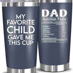 Best Fathers Day Gift - Funny 20 Oz Tumbler For Dad From Kids