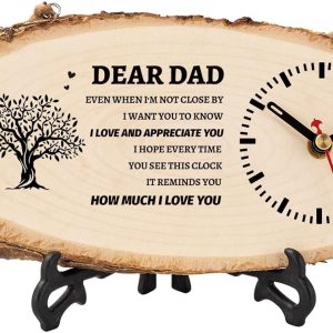 Best Wooden Clock Gifts For Dad From Daughter & Son