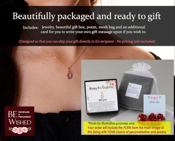 Best Personalized White Coat Ceremony Birthstone Necklace - Image 2