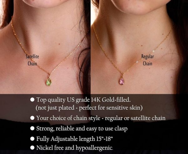 Best Personalized White Coat Ceremony Birthstone Necklace - Image 5