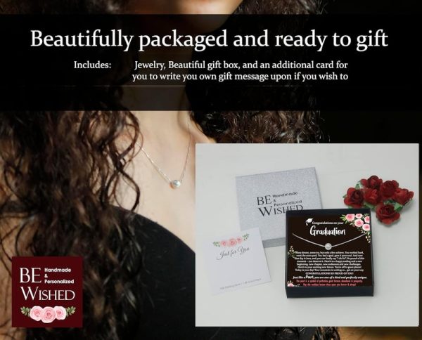 Best Graduation Gift: 925 Silver Pearl Necklace With Message - Image 2