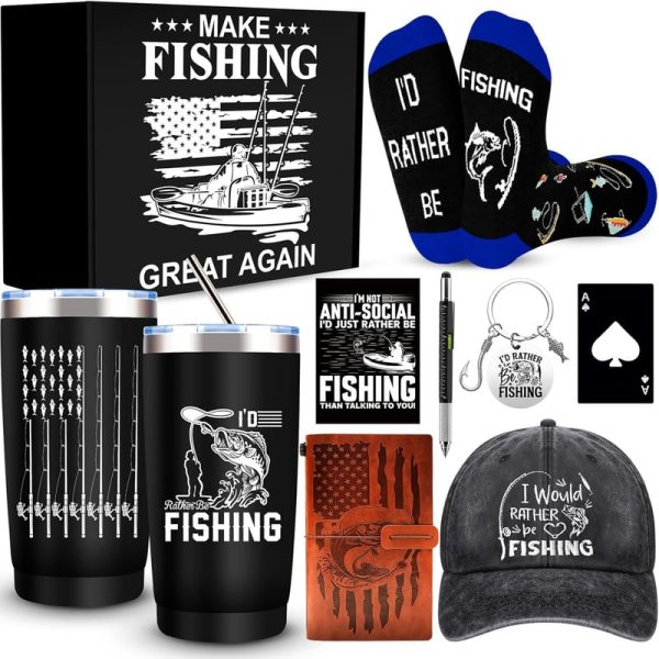 Best Fishing Gift Set - 9 Pcs For Men & Boys