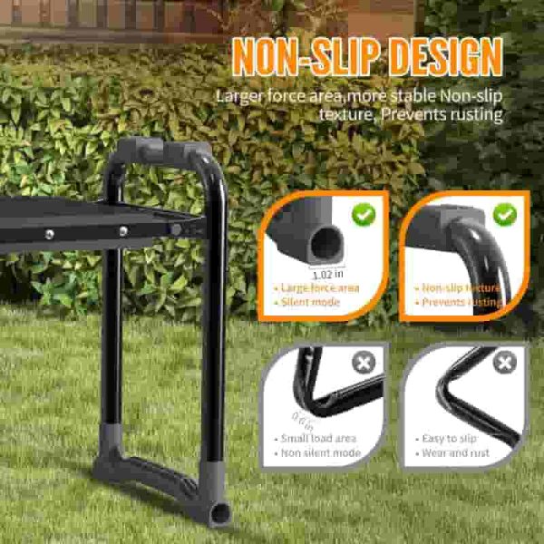 Best Garden Kneeler And Seat With Thick Pad & Tool Pouch - Perfect Gift For Seniors - Image 5
