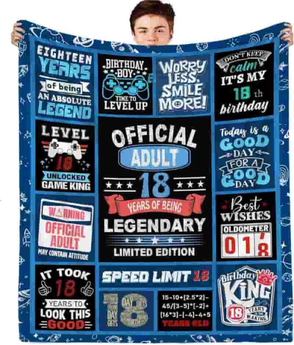 Best 18th Birthday Blanket Gift For Boys - Fun & Unique Ideas