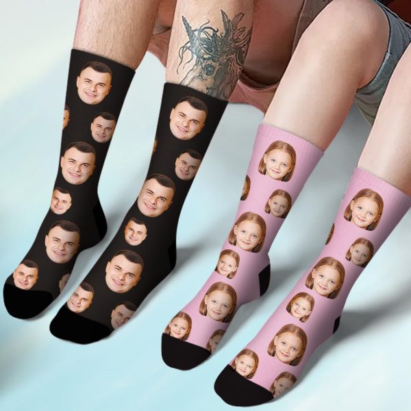 Personalized Custom Face Socks - Funny Gift For Men & Women - Image 2