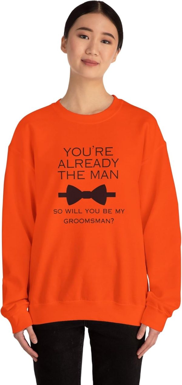Best Groomsman Proposal Sweatshirt Gift For Wedding Party - Image 4