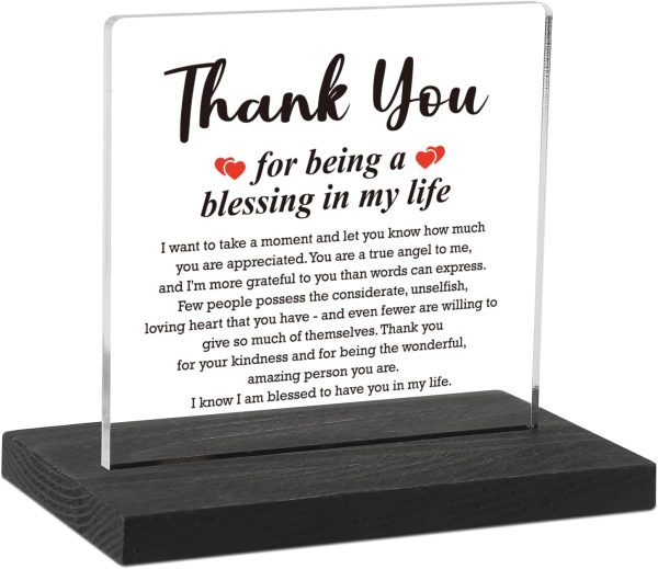 Best Thank You Gift For Women And Men - Appreciation Desk Décor
