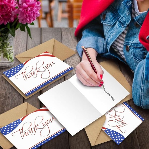 Bulk Patriotic Thank You Cards For Veterans Day & 4th Of July - Image 4