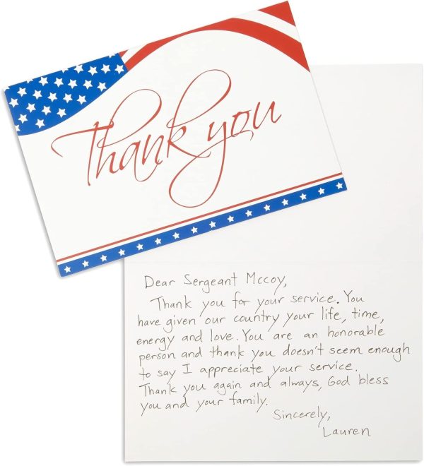 Bulk Patriotic Thank You Cards For Veterans Day & 4th Of July - Image 5