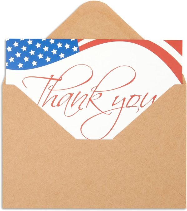 Bulk Patriotic Thank You Cards For Veterans Day & 4th Of July - Image 6