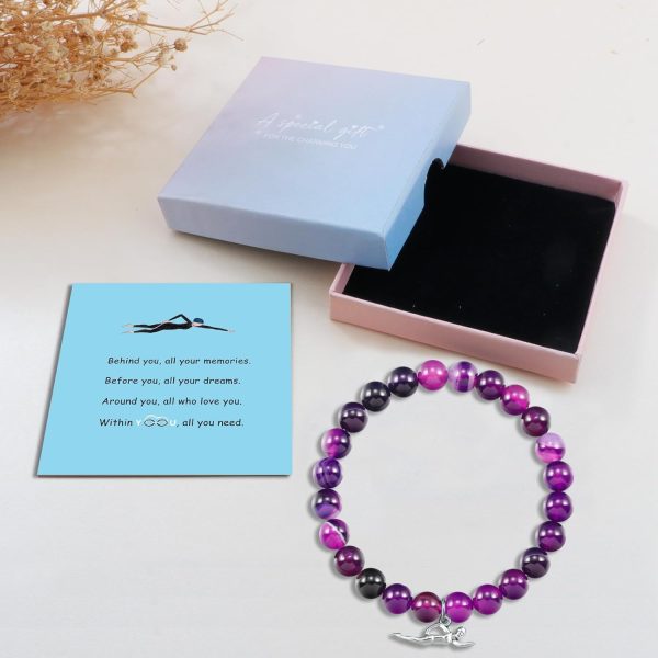 Best Swimming Jewelry Gift – Swimmer Charm Bracelet For Women - Image 6