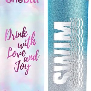 Best Swimming Gift: Glitter Tumbler For Women & Teens