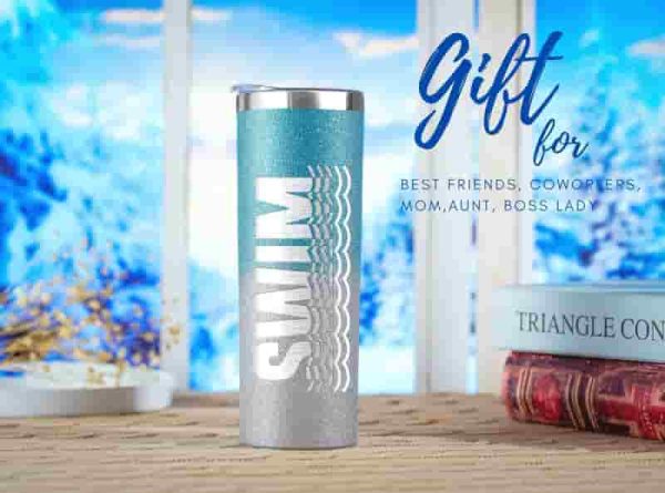Best Swimming Gift: Glitter Tumbler For Women & Teens - Image 2