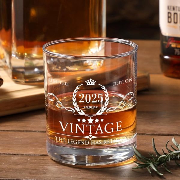 Best Retirement Gifts For Men - Whiskey Glass Set With Wood Box - Image 6