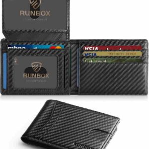 Runbox Slim Rfid Wallet For Men With Gift Box