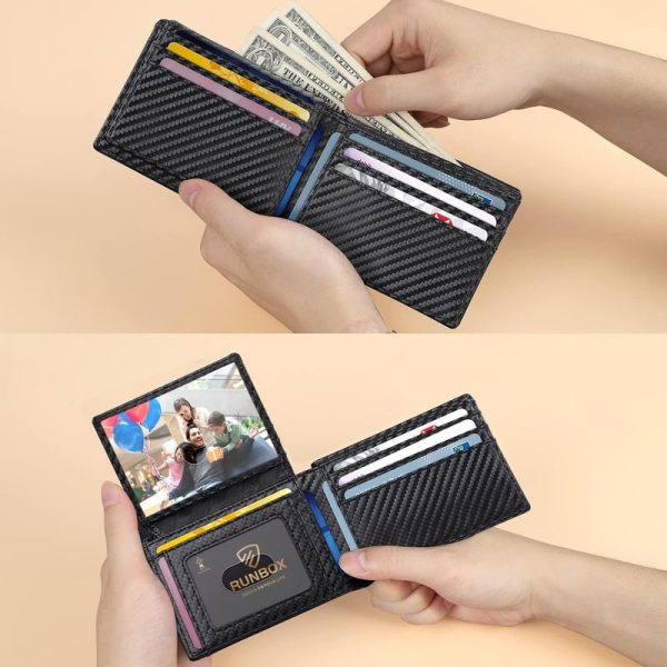 Runbox Slim Rfid Wallet For Men With Gift Box - Image 4