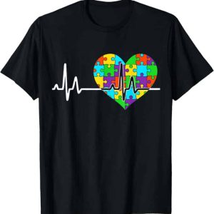 Autism Awareness Heart Puzzle T-shirt - Perfect For All Ages