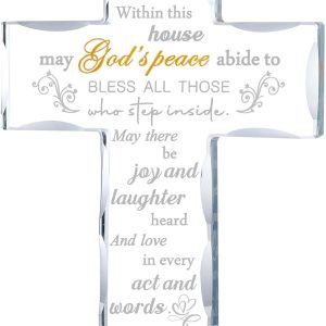 Best Religious Housewarming Gift - Glass Cross For New Home