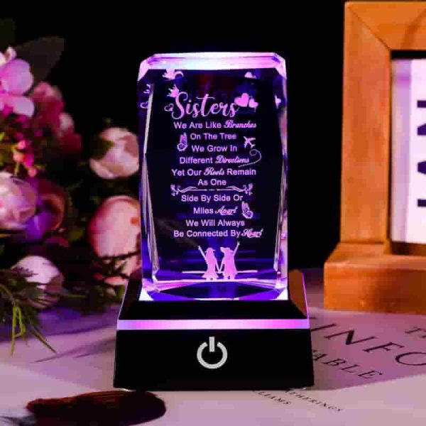 Unique 3d Engraved Sister Gifts For Birthday Or Christmas - Image 3