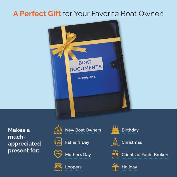 Waterproof Boat Documents Organizer - Best Boating Gift For Men - Image 3
