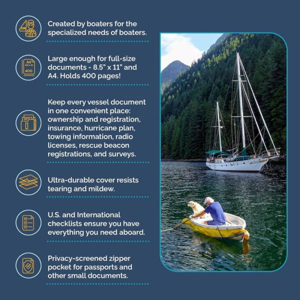 Waterproof Boat Documents Organizer - Best Boating Gift For Men - Image 5