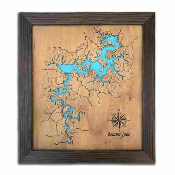 Custom Lake Wood Map - Perfect Anniversary Gift - Image 2