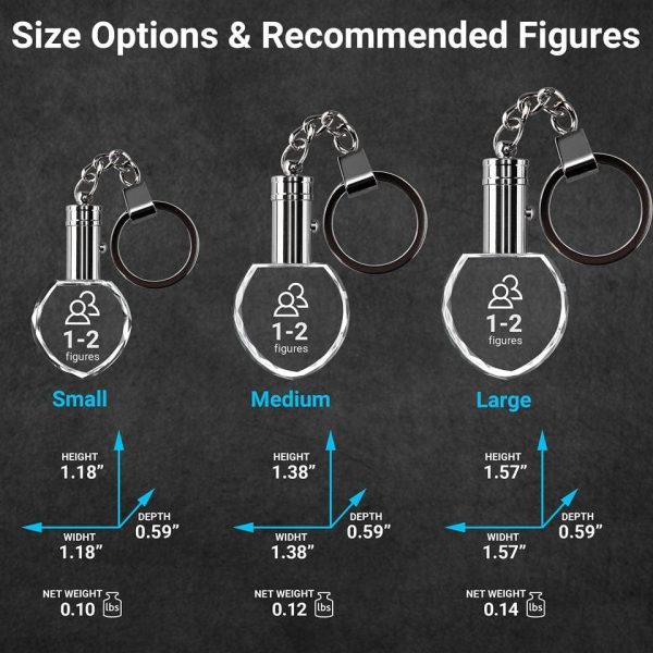 Best Personalized 3d Crystal Photo Keychain Gift - Image 3