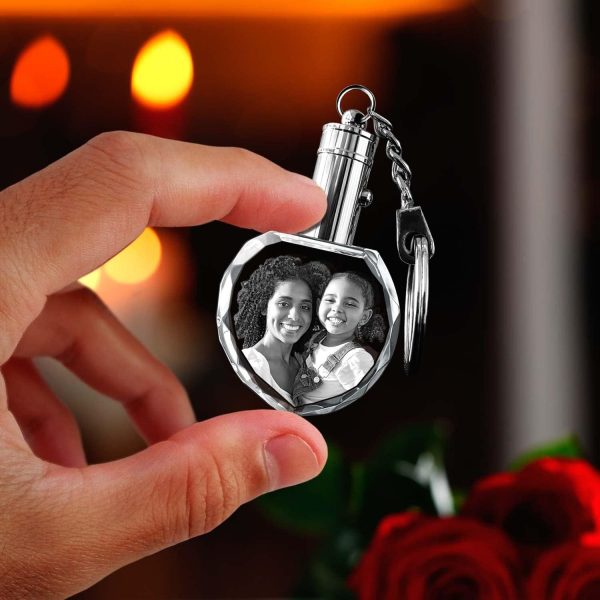 Best Personalized 3d Crystal Photo Keychain Gift - Image 5