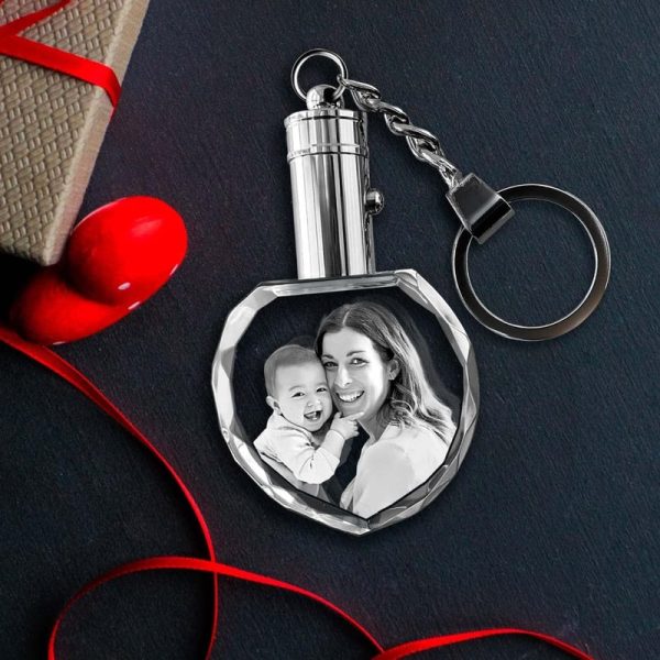Best Personalized 3d Crystal Photo Keychain Gift - Image 6