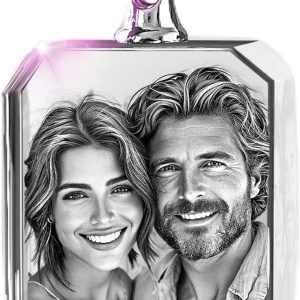 Personalized 3d Crystal Photo Necklace - Best Mother’s Day Gift