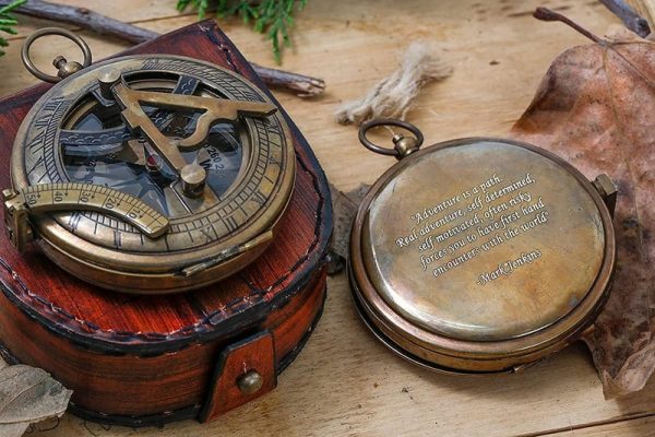 Best Personalized Compass Gift - Custom Sundial Clock