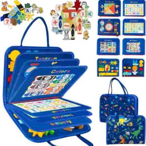 Best Toddler Busy Board - Montessori Toy For Learning & Travel