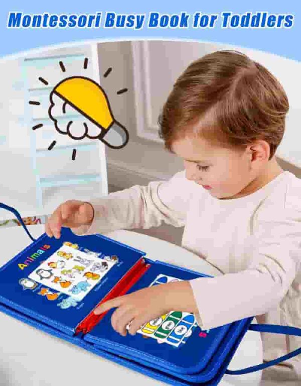 Best Toddler Busy Board - Montessori Toy For Learning & Travel - Image 4