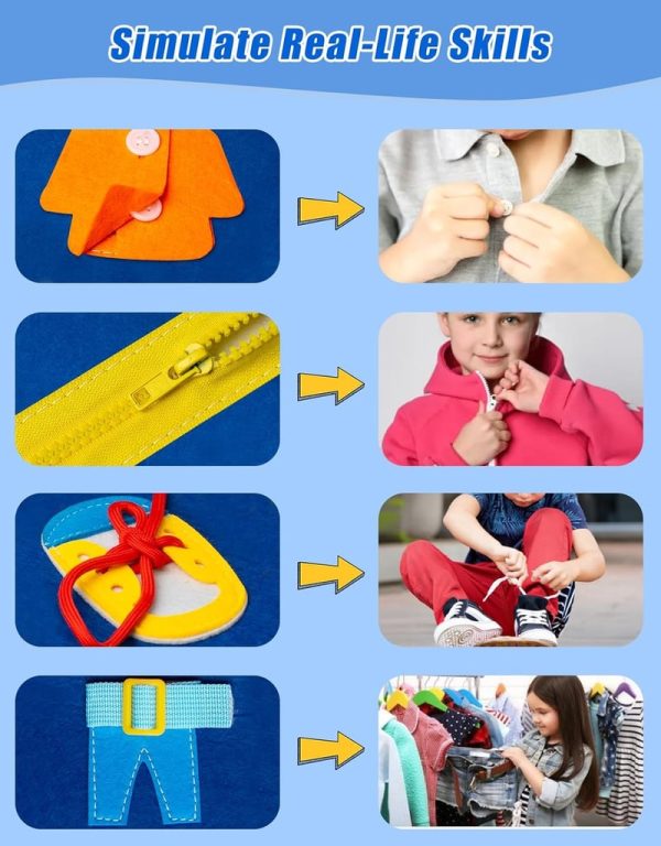 Best Toddler Busy Board - Montessori Toy For Learning & Travel - Image 6