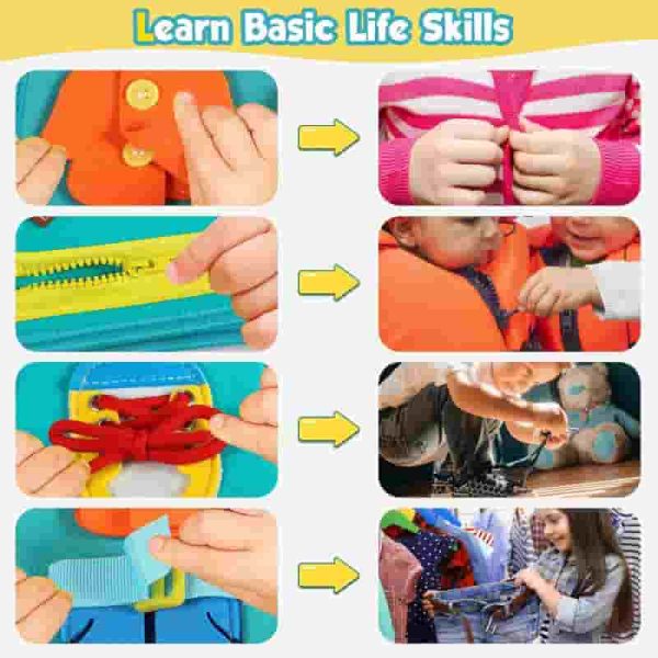 Best Toddler Busy Board - Montessori Educational Toy For Kids 2-4 - Image 5