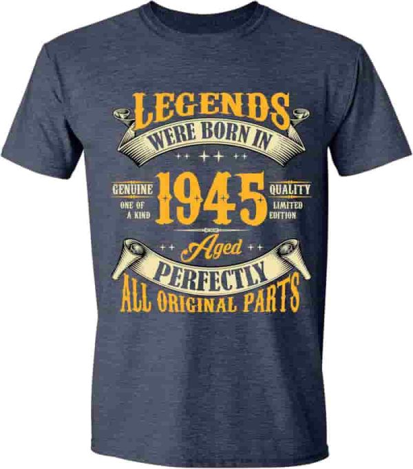 Vintage 1945 80th Birthday Shirt For Men, Limited Edition