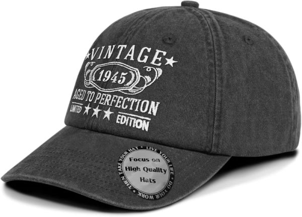 Vintage Birthday Hat 1924-1995 - Unique Gift For Men & Women - Image 2